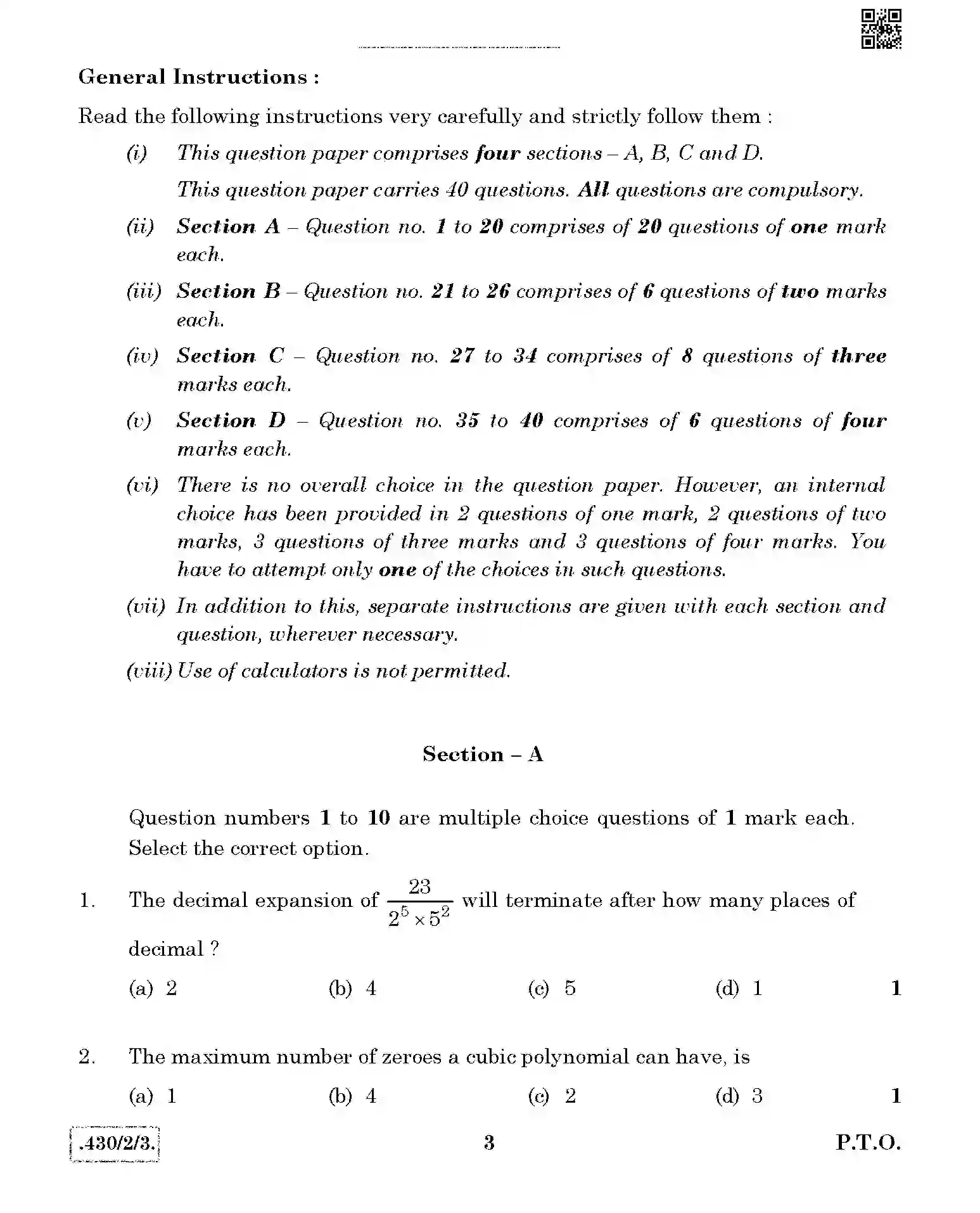 CBSE-Class-10-Previous-Year-Question-Papers-MATHEMATICS-BASIC-JBB-430-2-3-Page-3 Image