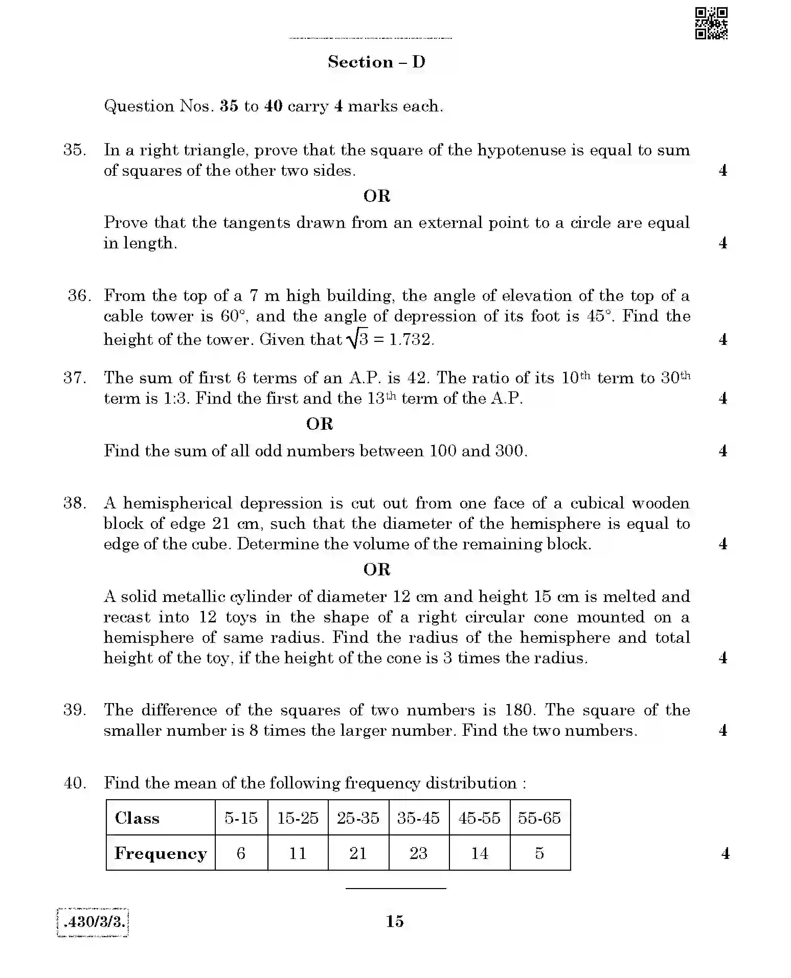 CBSE-Class-10-Previous-Year-Question-Papers-MATHEMATICS-BASIC-JBB-430-3-3-Page-15 Image