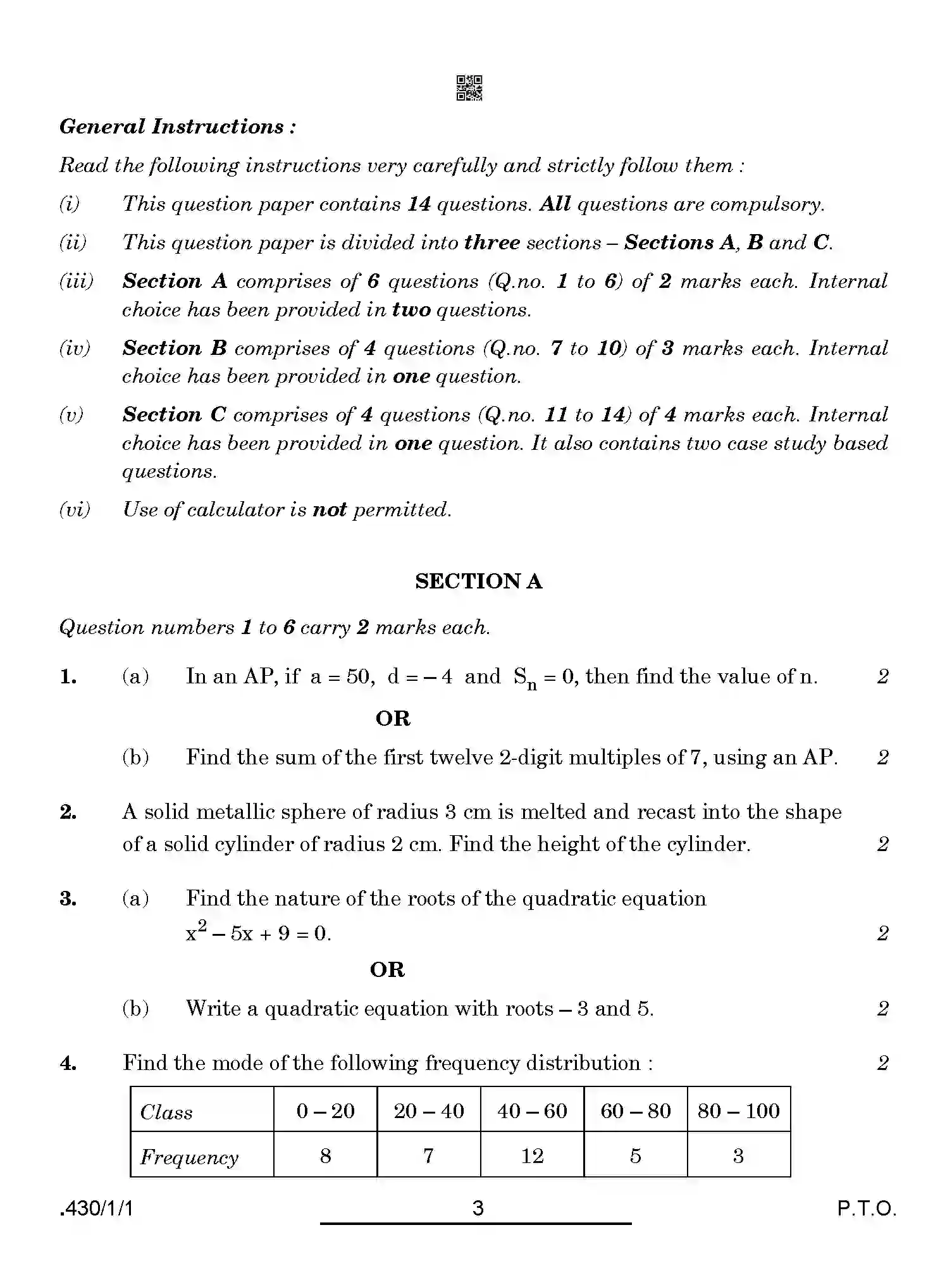 CBSE-Class-10-Previous-Year-Question-Papers-MATHEMATICS-BASIC-PPQQA-1-SET-1-Page-3 Image