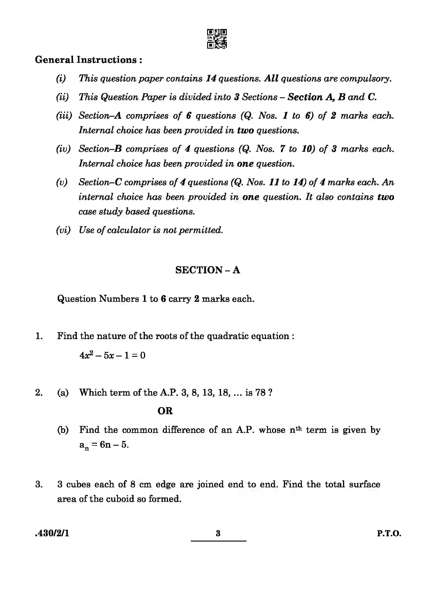 CBSE-Class-10-Previous-Year-Question-Papers-MATHEMATICS-BASIC-PPQQC-2-SET-1-Page-3 Image