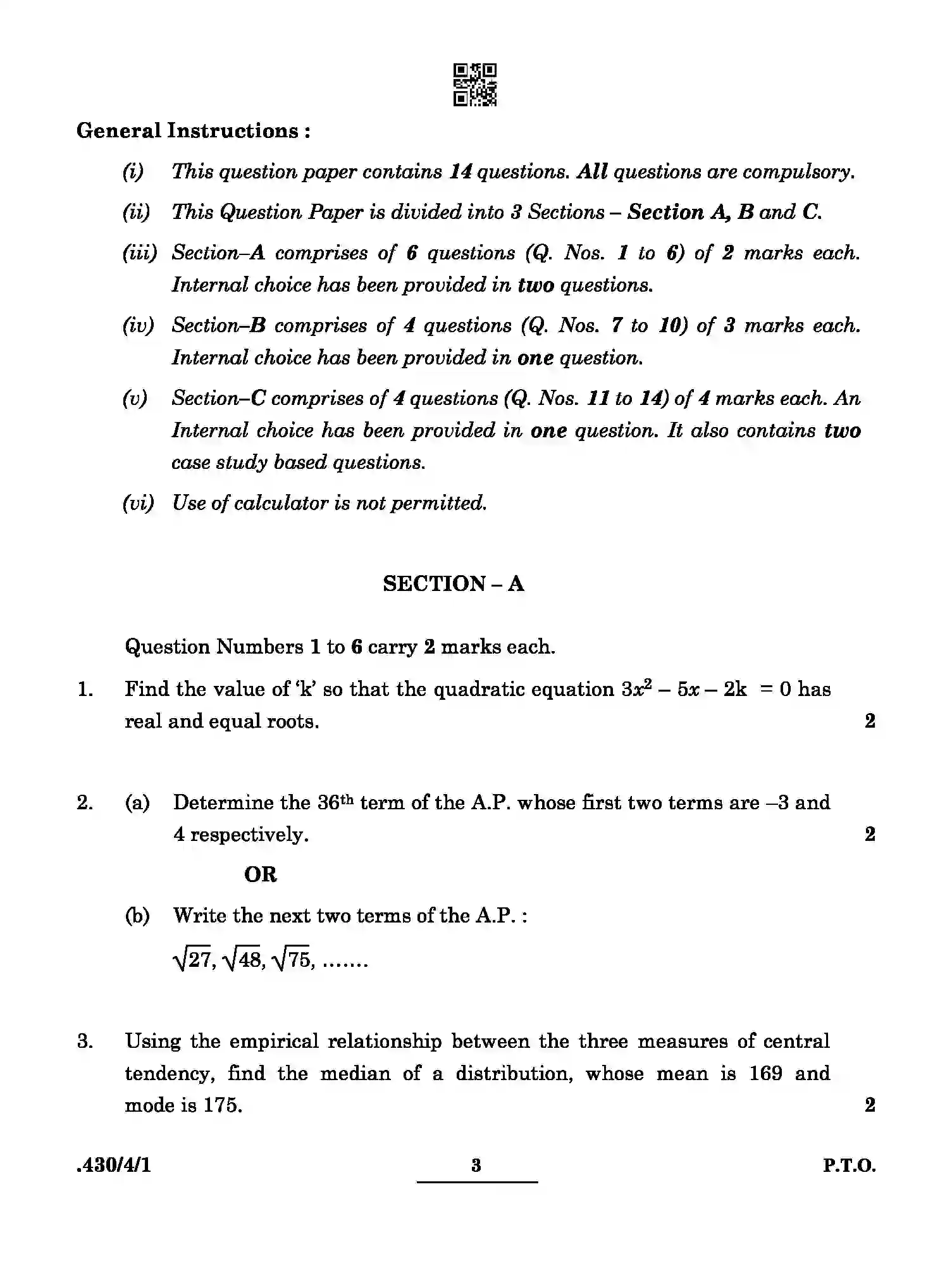 CBSE-Class-10-Previous-Year-Question-Papers-MATHEMATICS-BASIC-PPQQD-4-SET-1-Page-3 Image