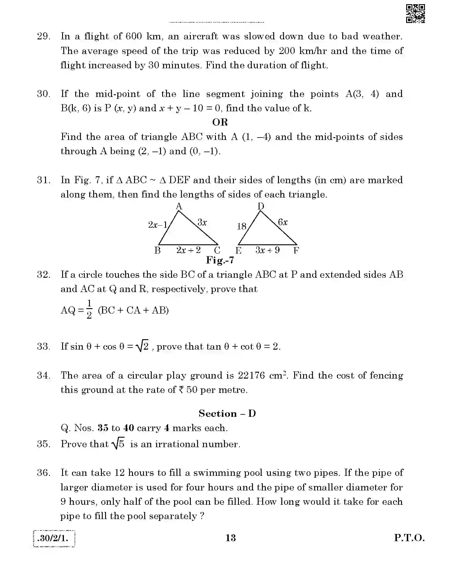 CBSE-Class-10-Previous-Year-Question-Papers-MATHEMATICS-JBB-2-SET-1-Page-13 Image