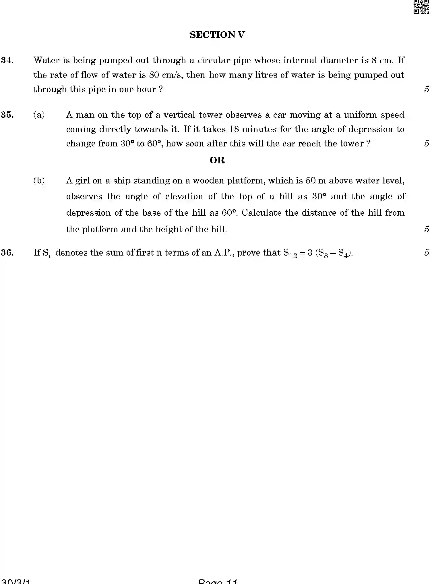 CBSE-Class-10-Previous-Year-Question-Papers-MATHEMATICS-STANDARD-4JLZ3-C-SET-1-COMP-Page-11 Image