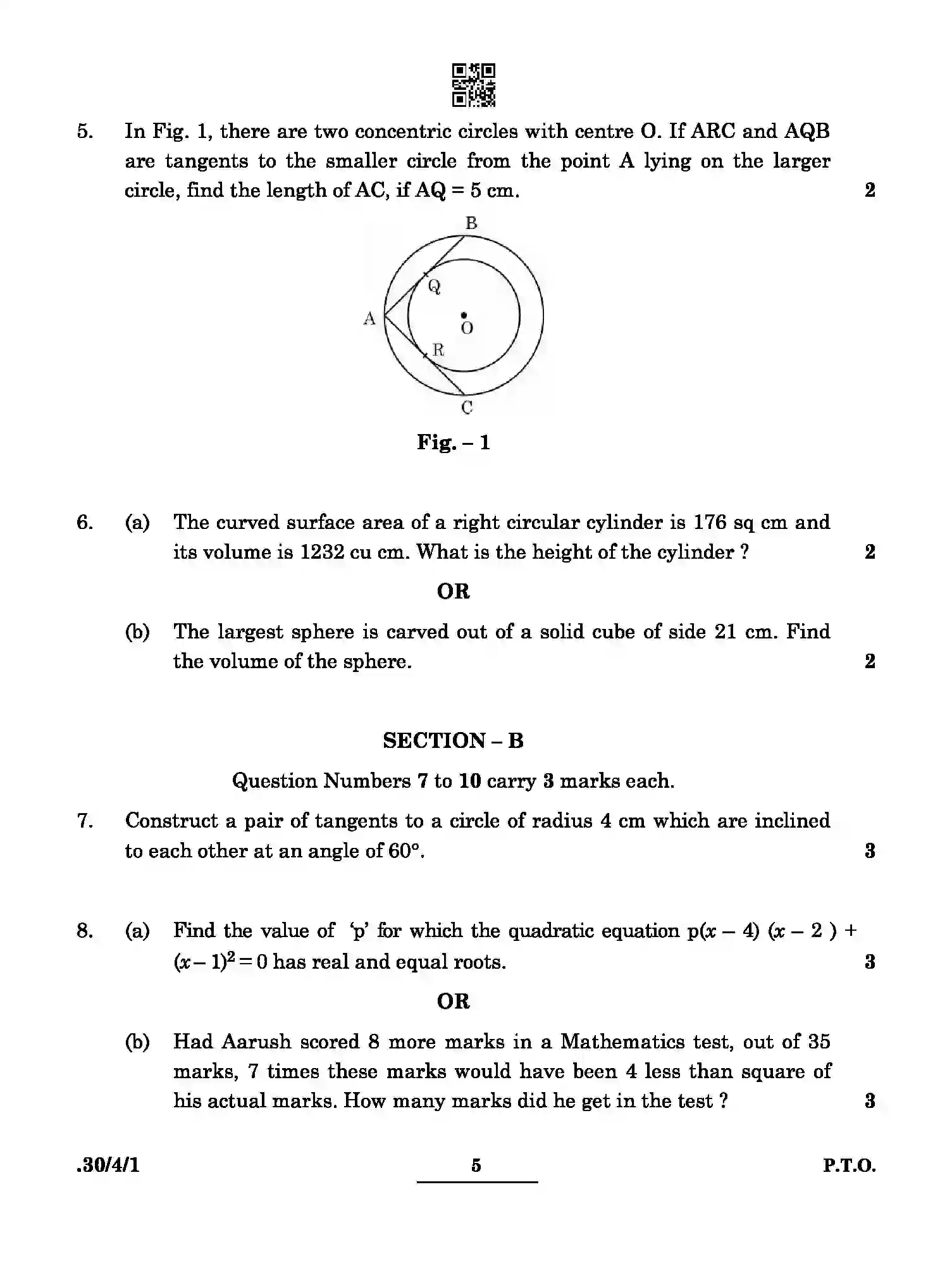 CBSE-Class-10-Previous-Year-Question-Papers-MATHEMATICS-STANDARD-PPQQD-4-SET-1-Page-5 Image