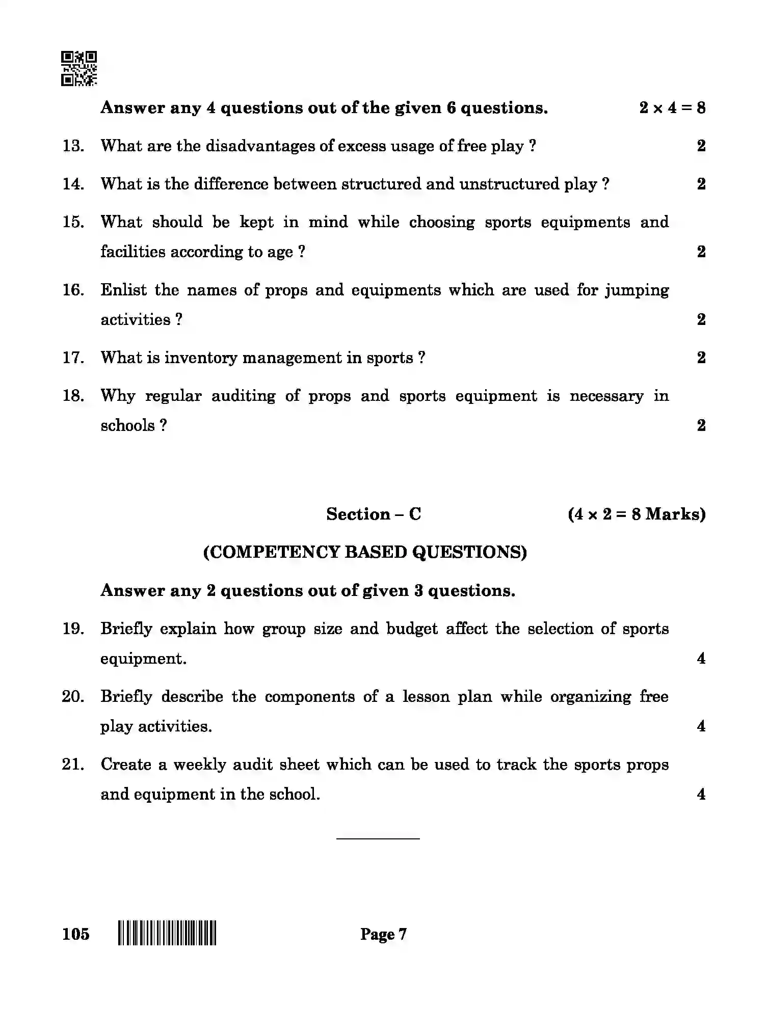 CBSE-Class-10-Previous-Year-Question-Papers-PHYSICAL-ACTIVITY-TRAINER-QAA-SET-4-Page-7 Image