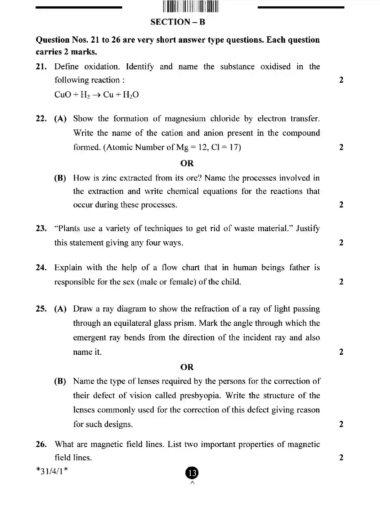 CBSE-Class-10-Previous-Year-Question-Papers-SCIENCE-EFHG4-SET-1-Page-13 Image