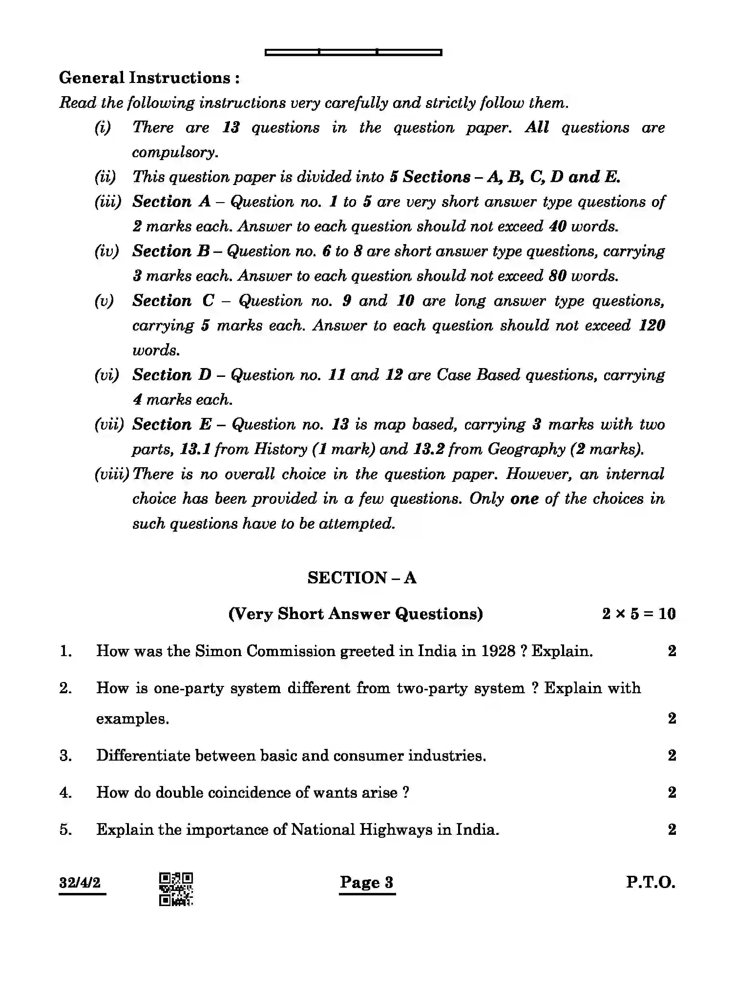 CBSE-Class-10-Previous-Year-Question-Papers-SOCIAL-SCIENCE-DQQPP-4-SET-2-Page-3 Image