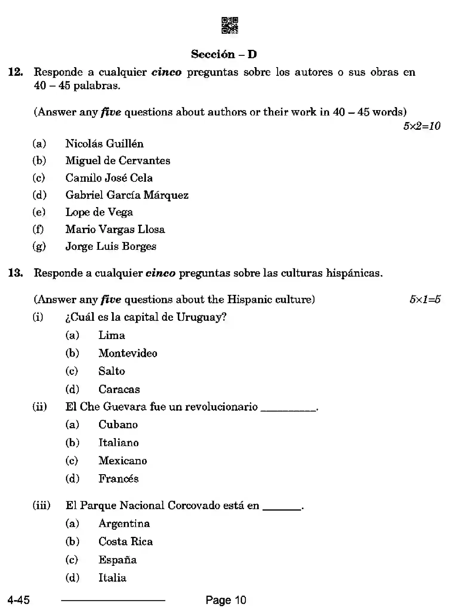 CBSE-Class-10-Previous-Year-Question-Papers-SPANISH-CDBA-SET-4-Page-10 Image