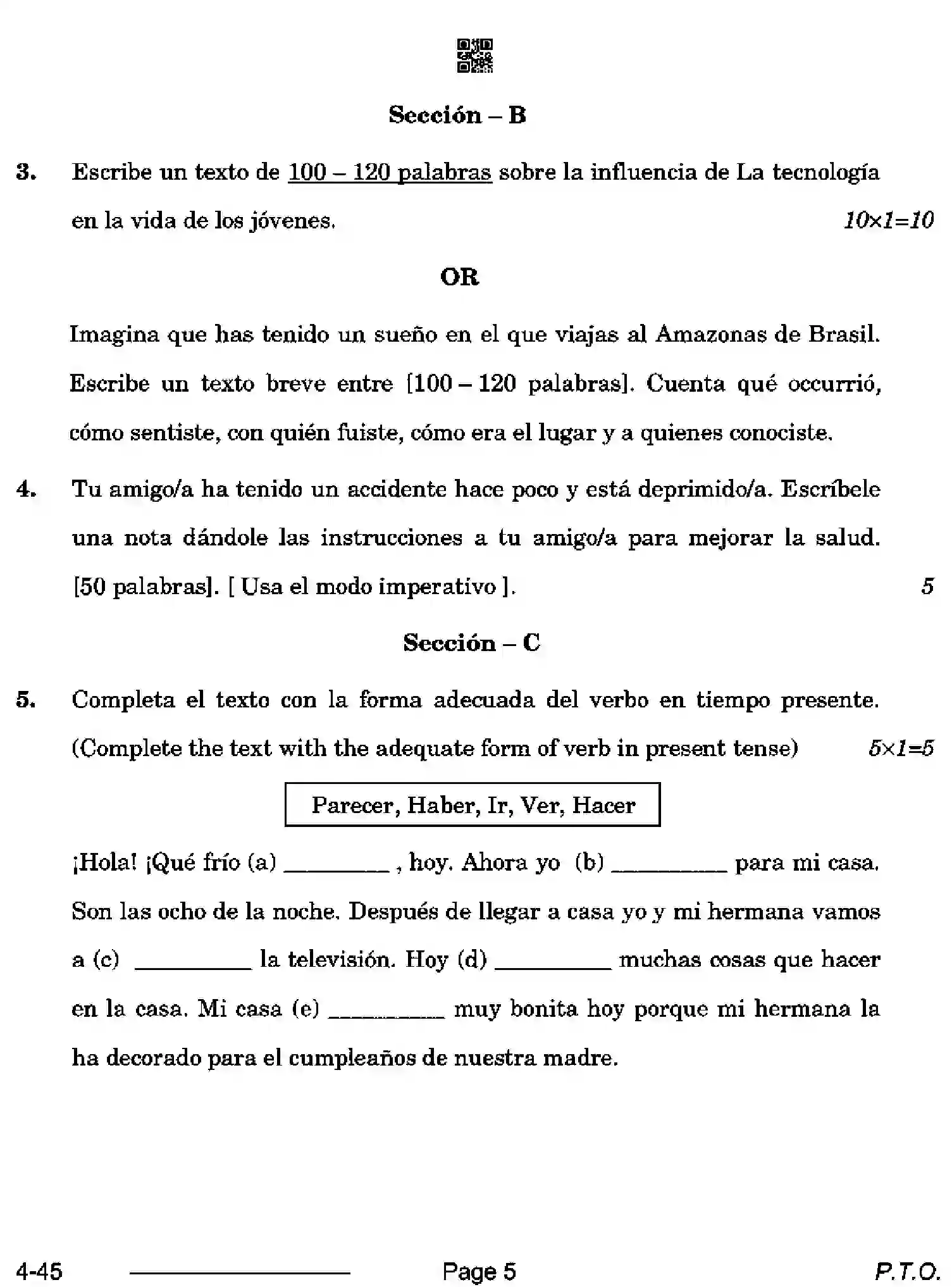 CBSE-Class-10-Previous-Year-Question-Papers-SPANISH-CDBA-SET-4-Page-5 Image