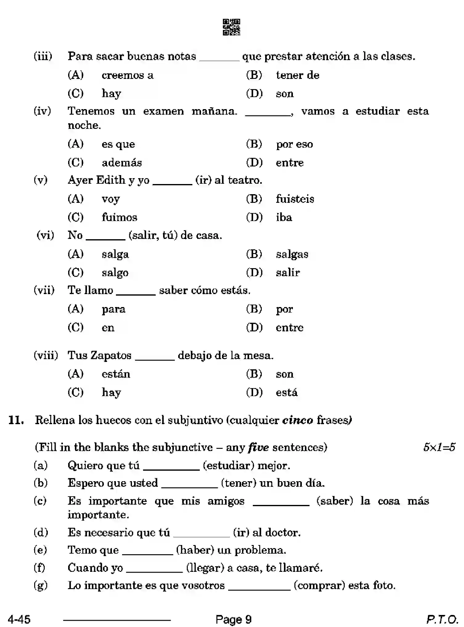 CBSE-Class-10-Previous-Year-Question-Papers-SPANISH-CDBA-SET-4-Page-9 Image