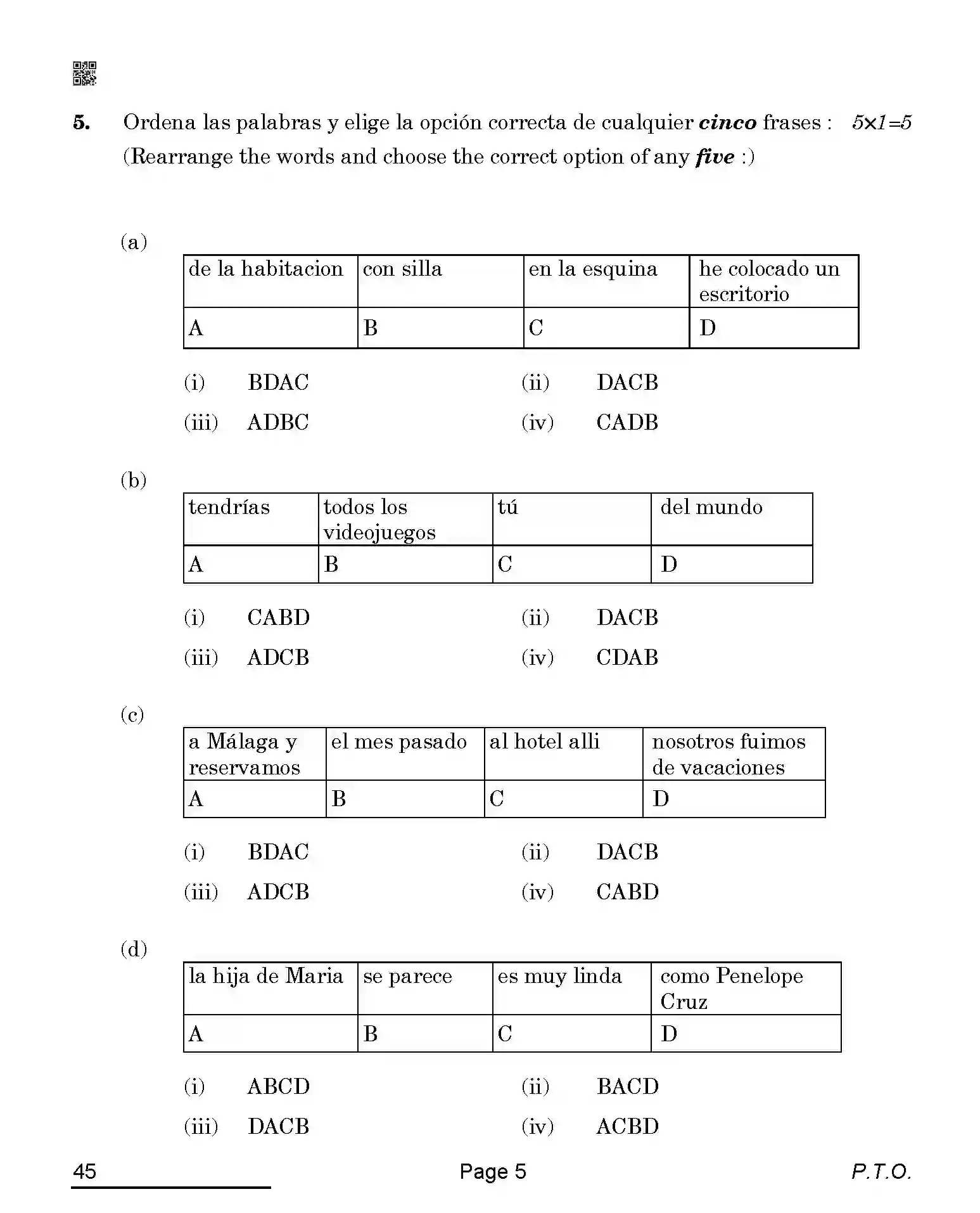 CBSE-Class-10-Previous-Year-Question-Papers-SPANISH-QAQA-C-SET-4-COMP-Page-5 Image