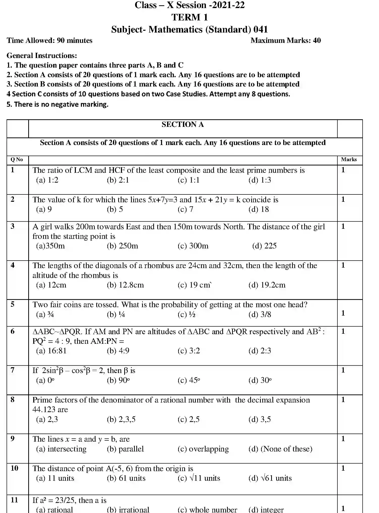CBSE-Class-10-Previous-Year-Question-Papers-SQP-TERM-1-MATHEMATICS-STANDARD-Page-1 Image