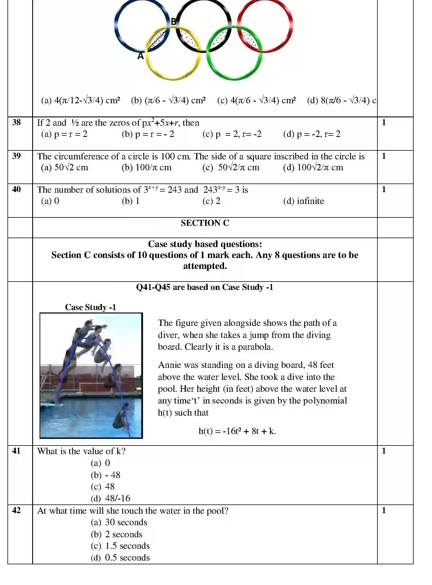 CBSE-Class-10-Previous-Year-Question-Papers-SQP-TERM-1-MATHEMATICS-STANDARD-Page-5 Image