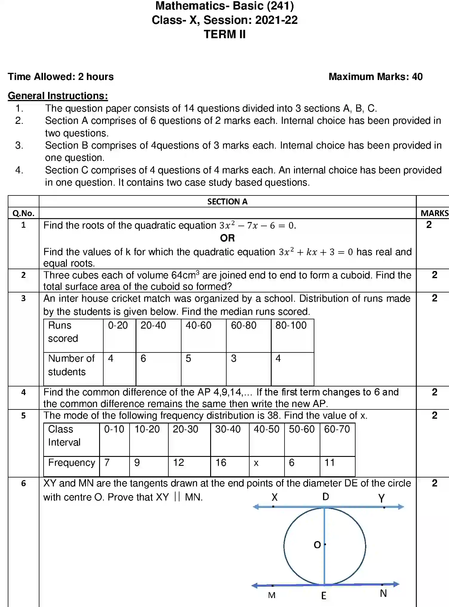 CBSE-Class-10-Previous-Year-Question-Papers-SQP-TERM-2-MATHEMATICS-BASIC-Page-1 Image