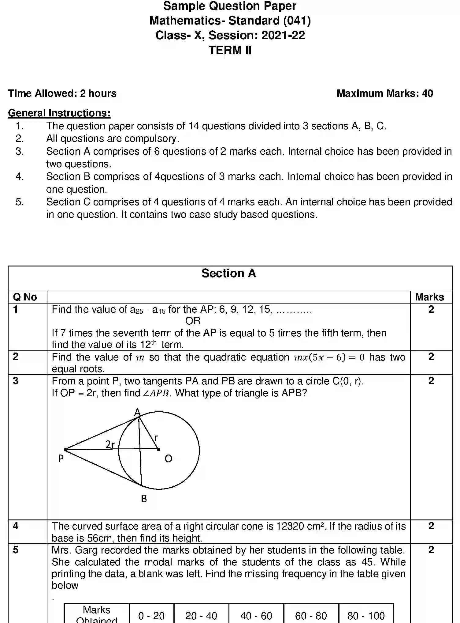 CBSE-Class-10-Previous-Year-Question-Papers-SQP-TERM-2-MATHEMATICS-STANDARD-Page-1 Image