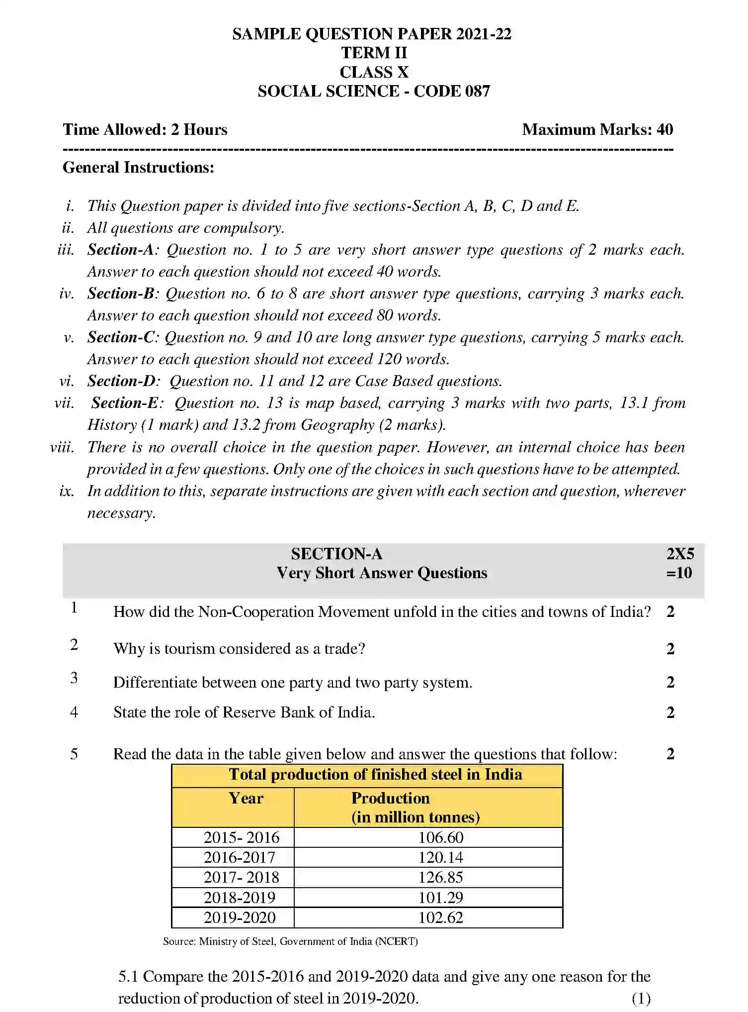 CBSE-Class-10-Previous-Year-Question-Papers-SQP-TERM-2-SOCIAL-SCIENCE-Page-1 Image