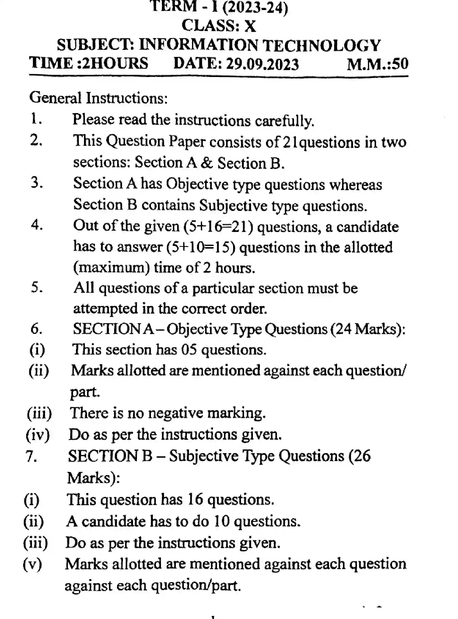CBSE-Class-10-Previous-Year-Question-Papers-TERM-1-INFORMATION-TECHNOLOGY-020424-SEP-Page-1 Image