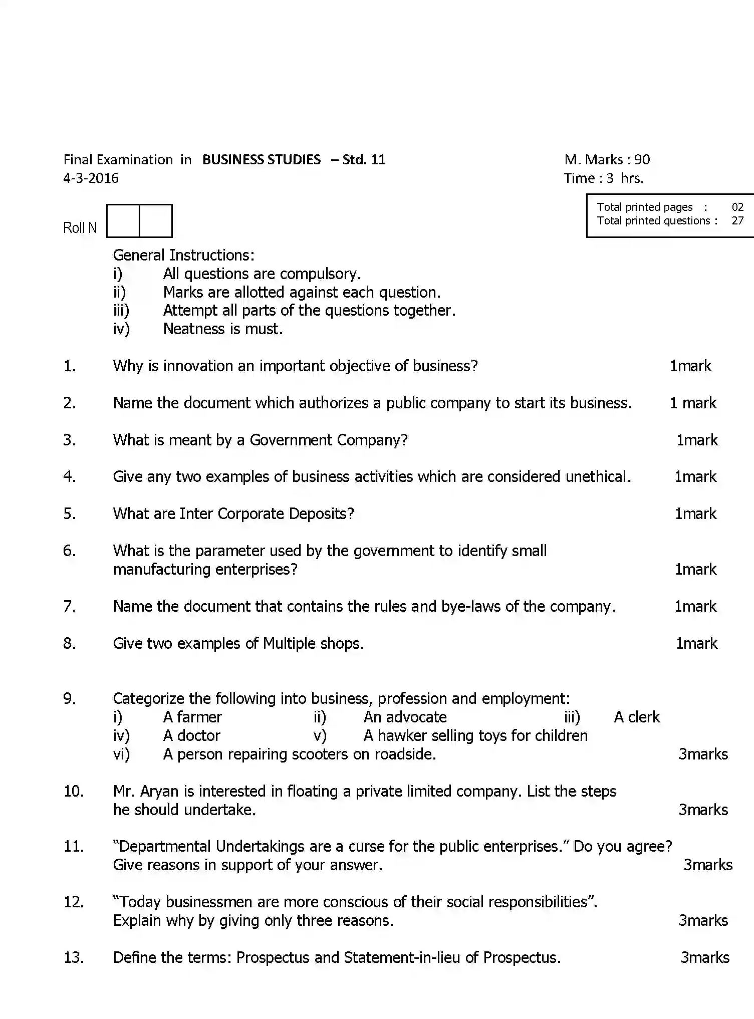 CBSE-Class-11-Previous-Year-Question-Papers-BUSINESS-STUDIES-Page-1 Image