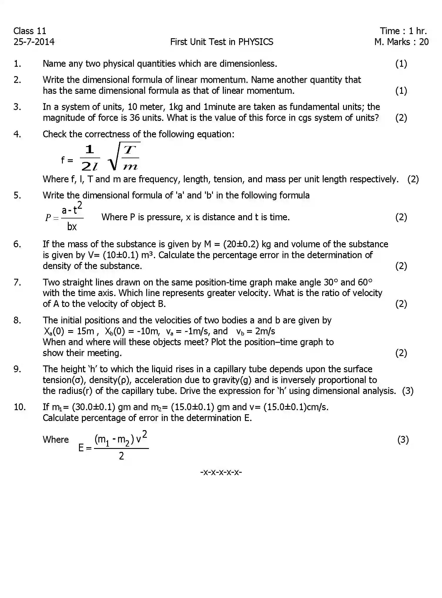 CBSE-Class-11-Previous-Year-Question-Papers-UT1-PHYSICS-Page-1 Image