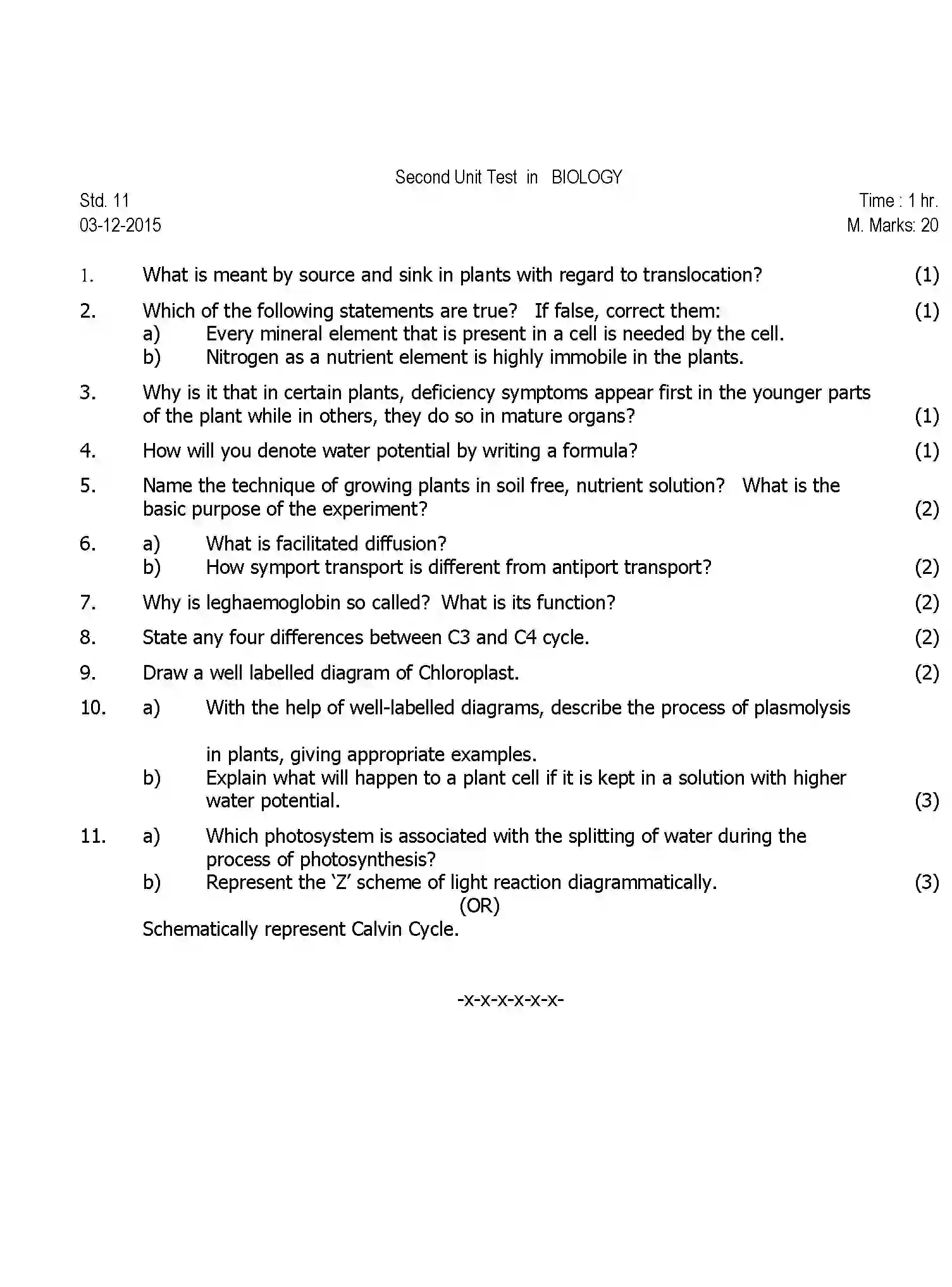 CBSE-Class-11-Previous-Year-Question-Papers-UT2-BIOLOGY-Page-1 Image