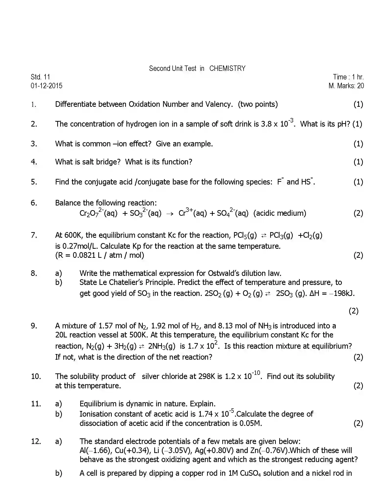 CBSE-Class-11-Previous-Year-Question-Papers-UT2-CHEMISTRY-Page-1 Image