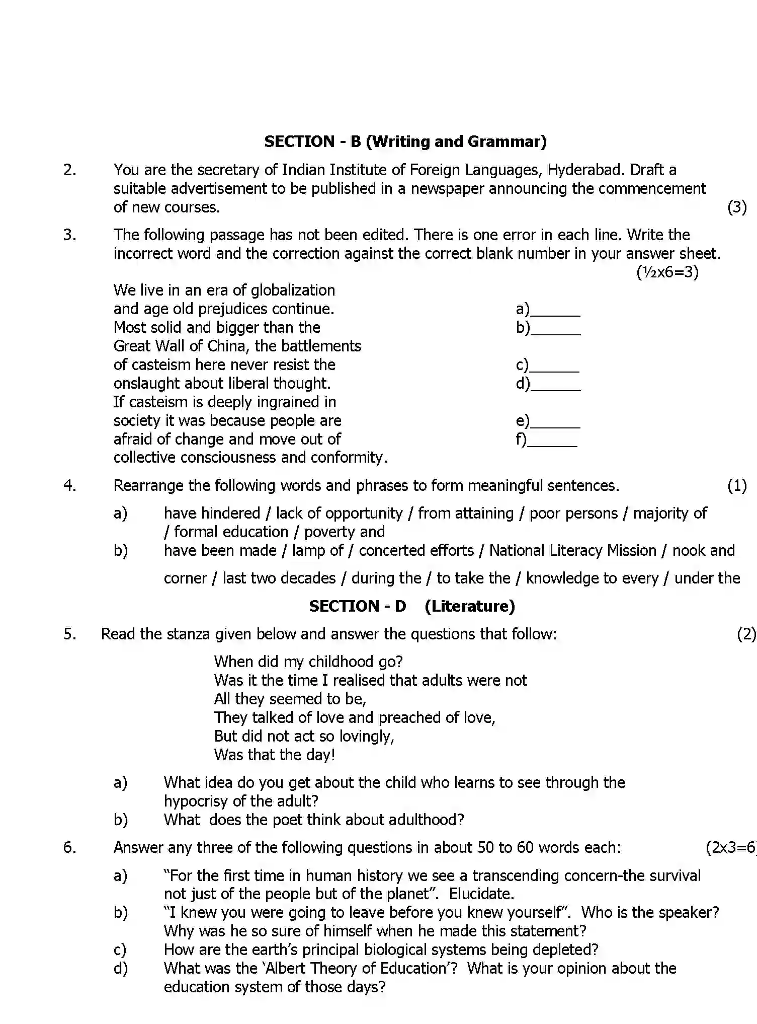 CBSE-Class-11-Previous-Year-Question-Papers-UT2-ENGLISH-Page-2 Image