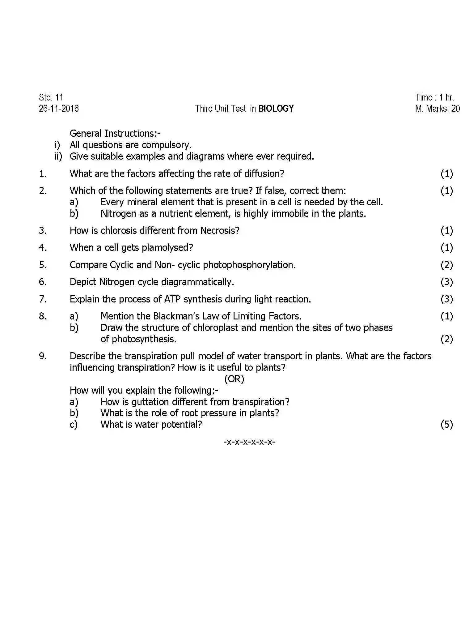 CBSE-Class-11-Previous-Year-Question-Papers-UT3-BIOLOGY-Page-1 Image