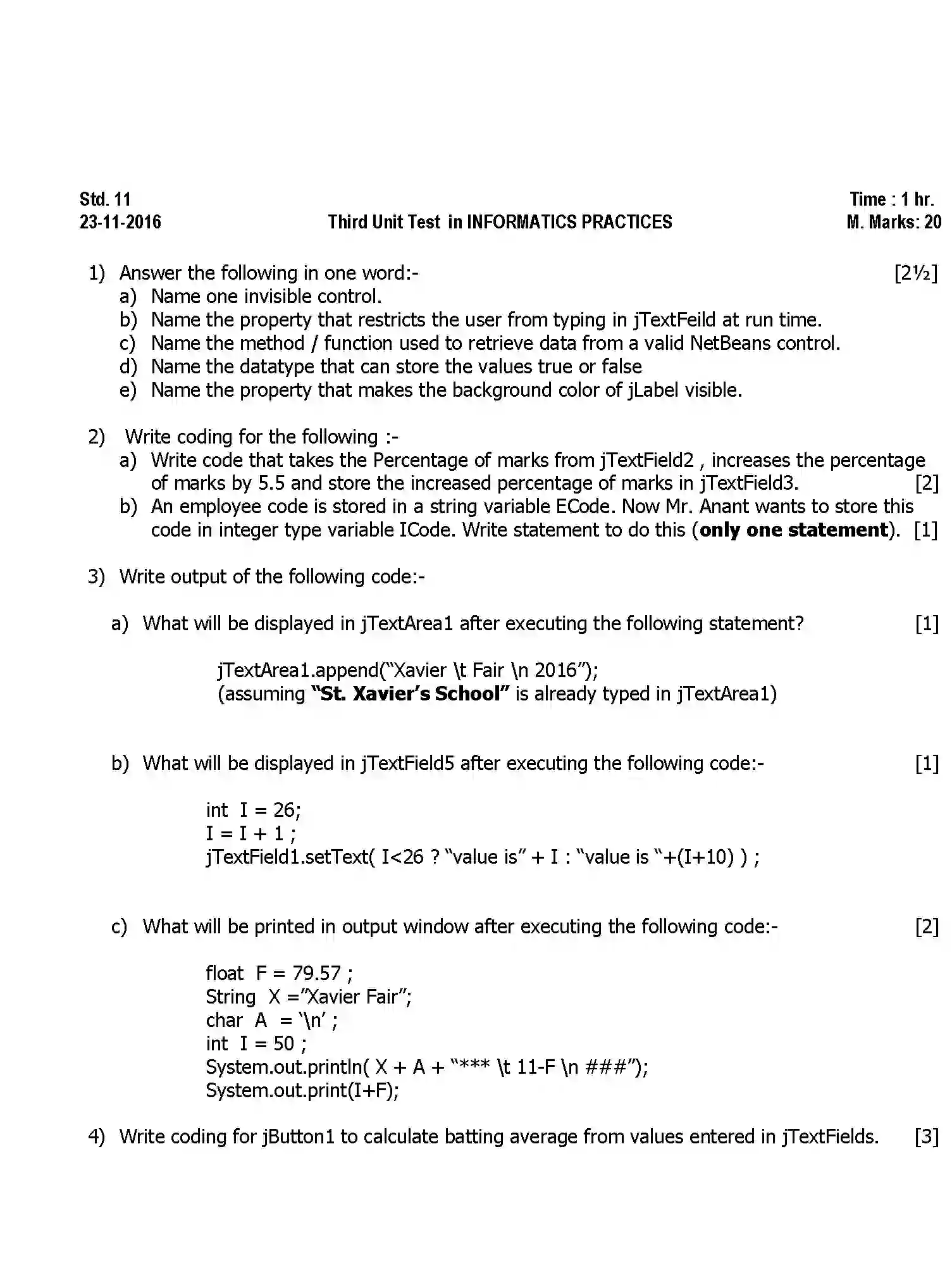 CBSE-Class-11-Previous-Year-Question-Papers-UT3-INFORMATICS-PRACTICES-Page-1 Image