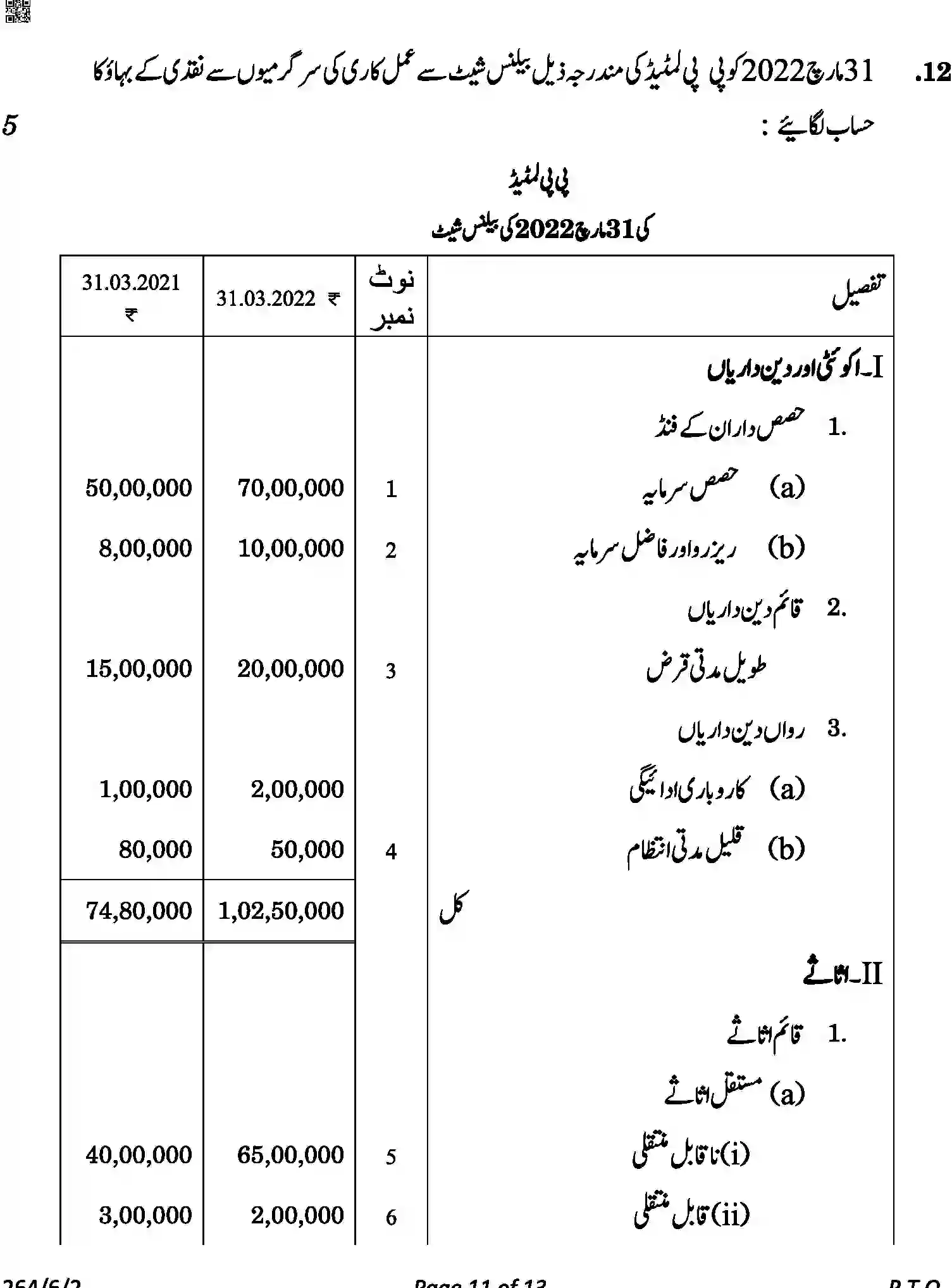 CBSE-Class-12-Previous-Year-Question-Papers-ACCOUNTANCY-URDU-A6BAB-C-SET-2-COMP-Page-11 Image