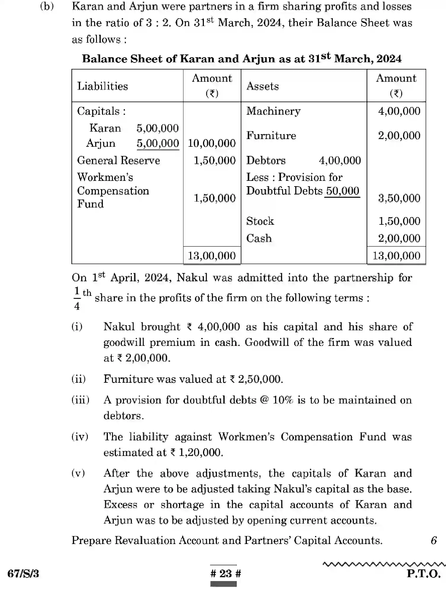 CBSE-Class-12-Previous-Year-Question-Papers-ACCOUNTANCY-WXYZ-S-SET-3-Page-23 Image
