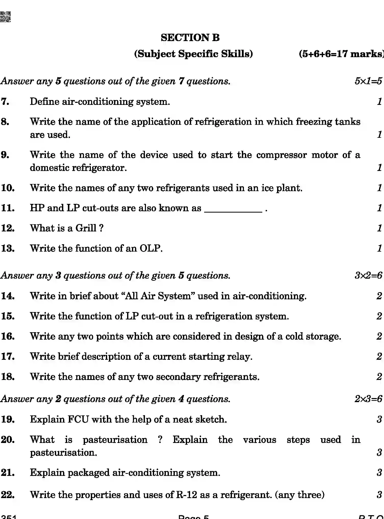 CBSE-Class-12-Previous-Year-Question-Papers-AIR-CONDITIONING-AND-REFRIGERATION-ABA-C-SET-4-COMP-Page-5 Image