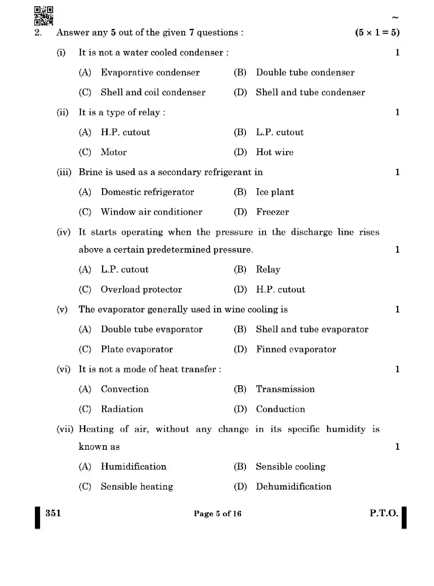 CBSE-Class-12-Previous-Year-Question-Papers-AIR-CONDITIONING-AND-REFRIGERATION-X4YZW-SET-4-Page-5 Image