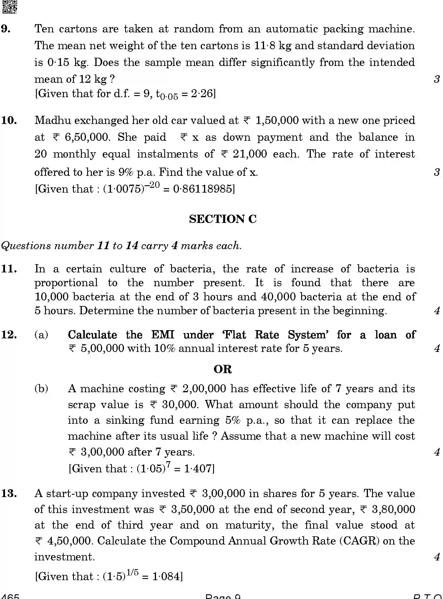 CBSE-Class-12-Previous-Year-Question-Papers-APPLIED-MATHEMATICS-BAB-SET-4-Page-9 Image