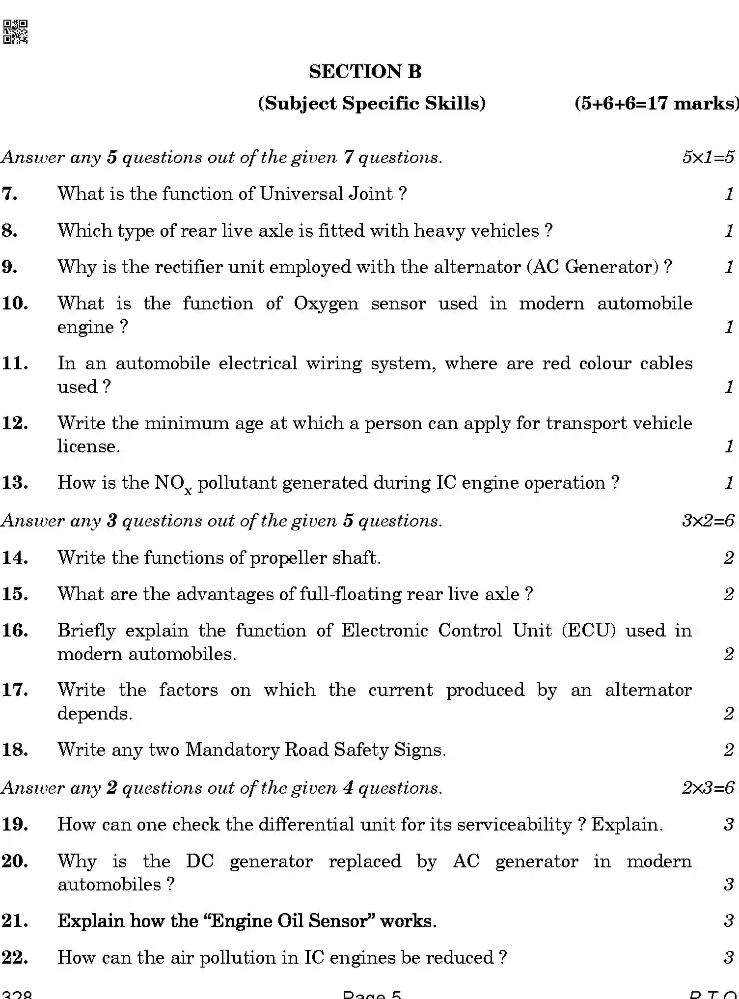 CBSE-Class-12-Previous-Year-Question-Papers-AUTOMOTIVE-BAB-SET-4-Page-5 Image