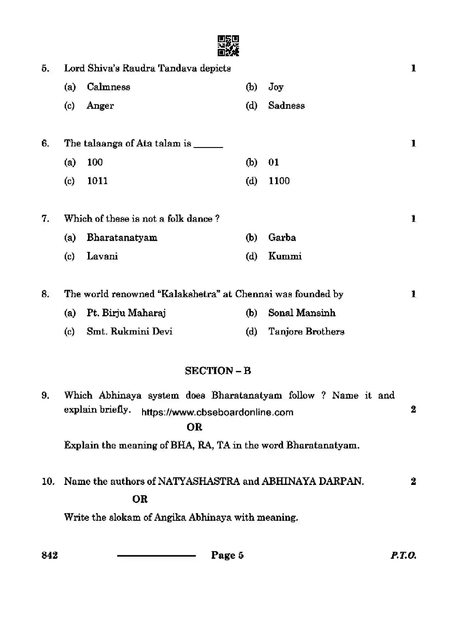 CBSE-Class-12-Previous-Year-Question-Papers-BHARATANATYAM-DANCE-RQPS-SET-4-Page-5 Image