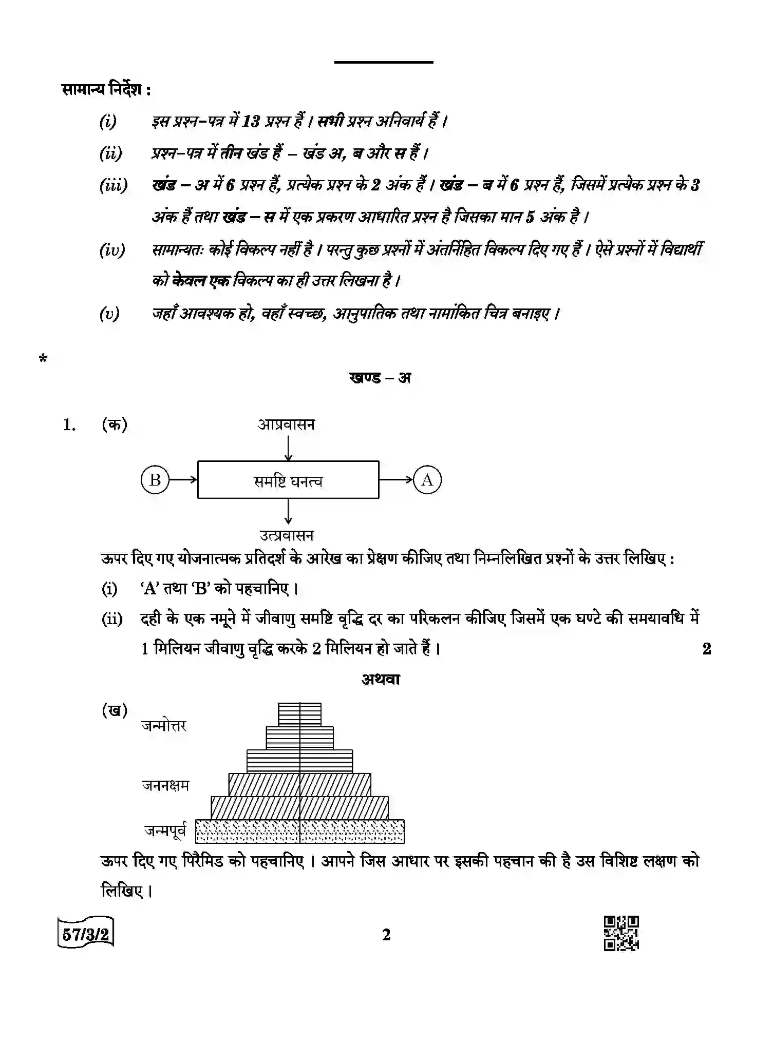 CBSE-Class-12-Previous-Year-Question-Papers-BIOLOGY-AABB4-3-SET-2-Page-2 Image