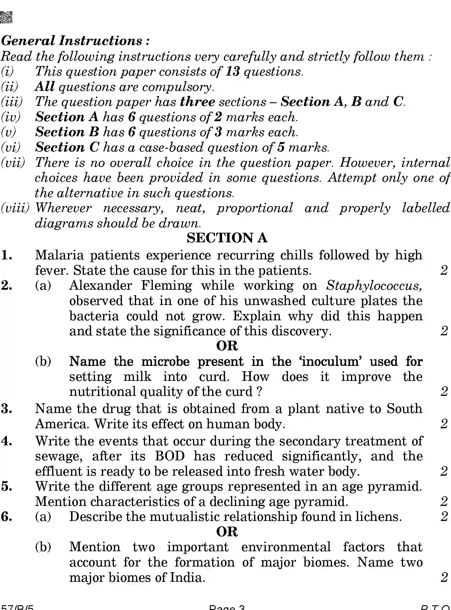 CBSE-Class-12-Previous-Year-Question-Papers-BIOLOGY-BAB-SET-5-BLIND-Page-3 Image