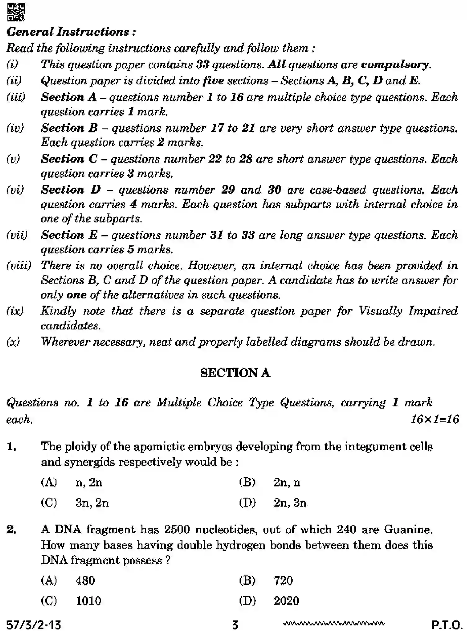 CBSE-Class-12-Previous-Year-Question-Papers-BIOLOGY-SSRR3-3-SET-2-Page-3 Image