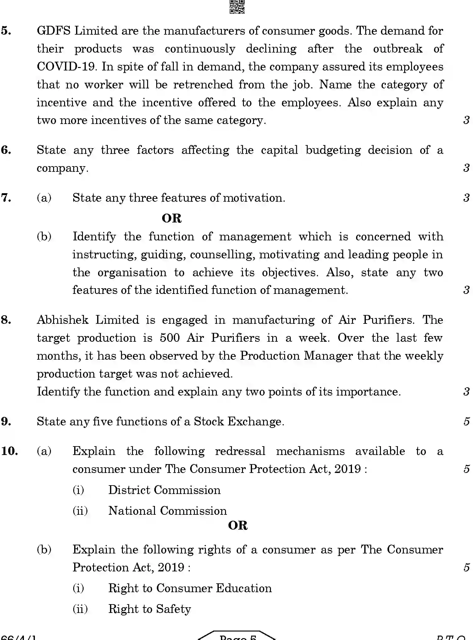 CBSE-Class-12-Previous-Year-Question-Papers-BUSINESS-STUDIES-AB2CD-4-SET-1-Page-5 Image