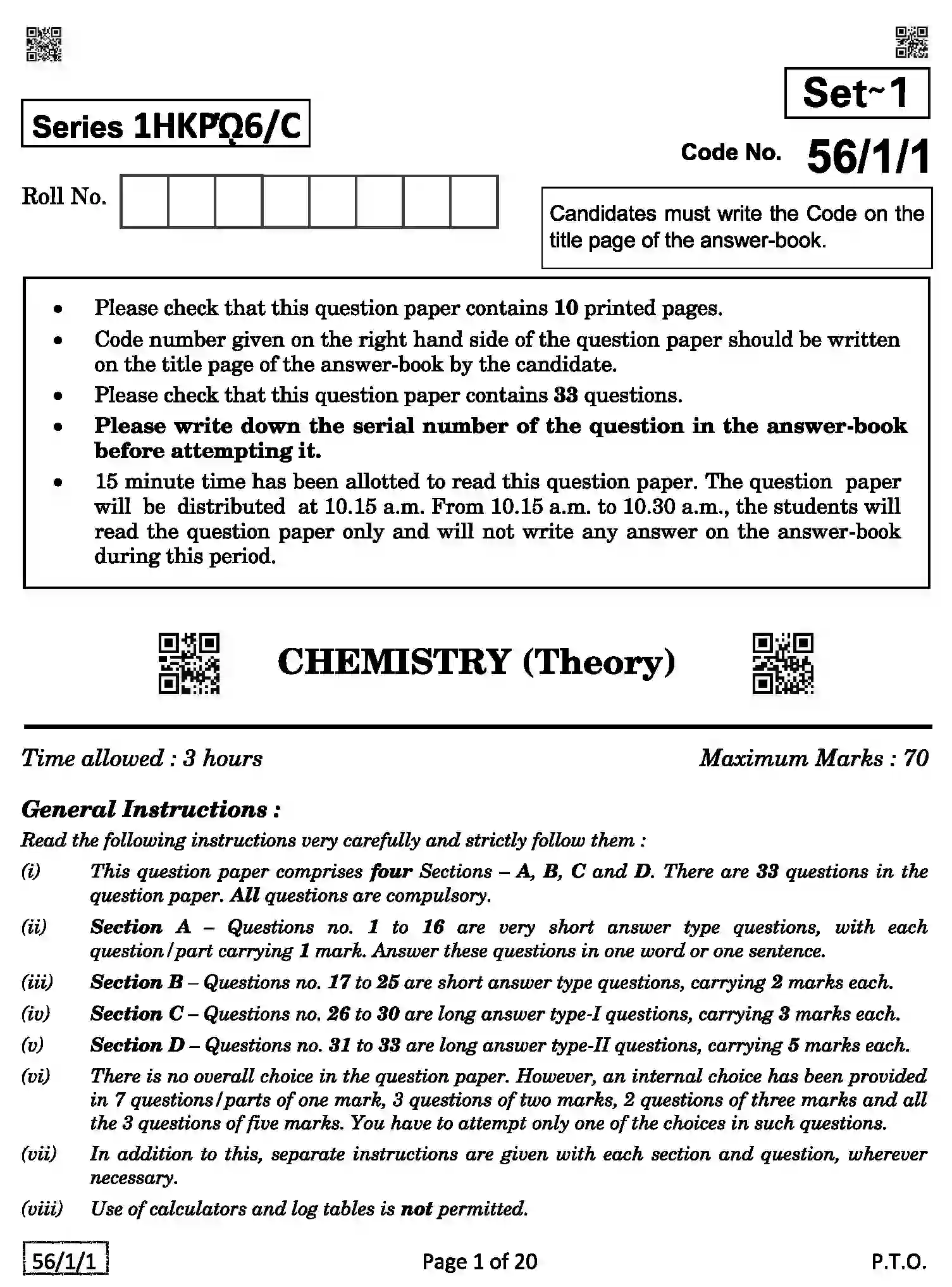 CBSE-Class-12-Previous-Year-Question-Papers-CHEMISTRY-1HKP6-C-SET-1-COMP-Page-1 Image