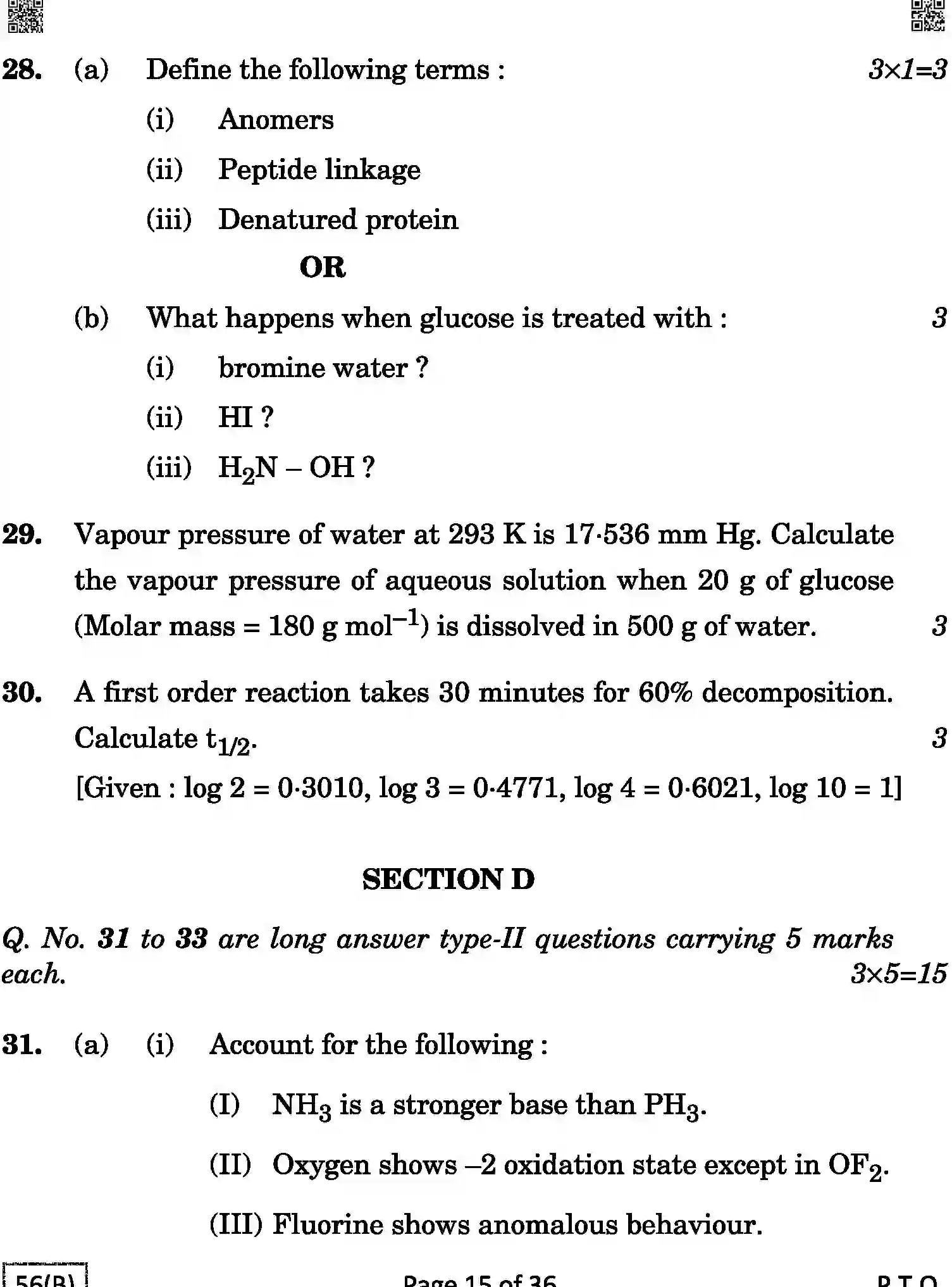 CBSE-Class-12-Previous-Year-Question-Papers-CHEMISTRY-1HKP6-C-SET-4-BLIND-COMP-Page-15 Image
