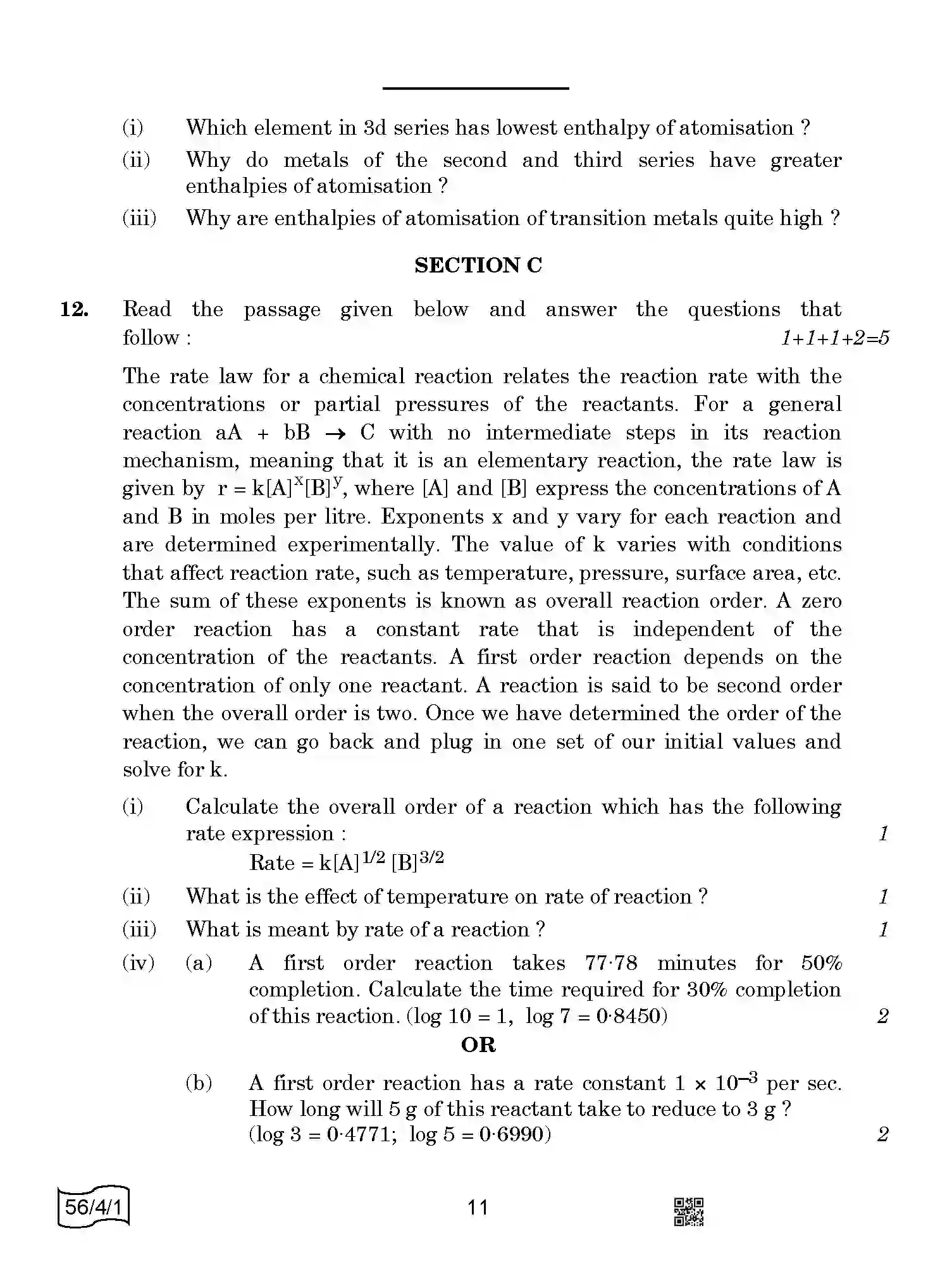 CBSE-Class-12-Previous-Year-Question-Papers-CHEMISTRY-AABB2-4-SET-1-Page-11 Image