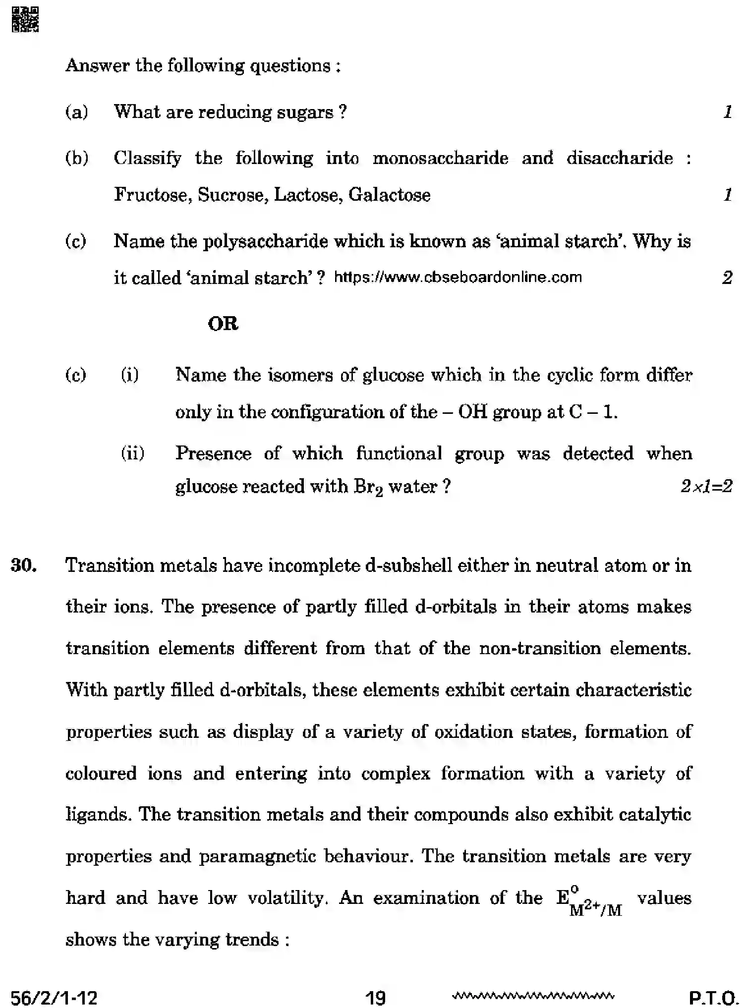 CBSE-Class-12-Previous-Year-Question-Papers-CHEMISTRY-RRSS2-2-SET-1-Page-19 Image