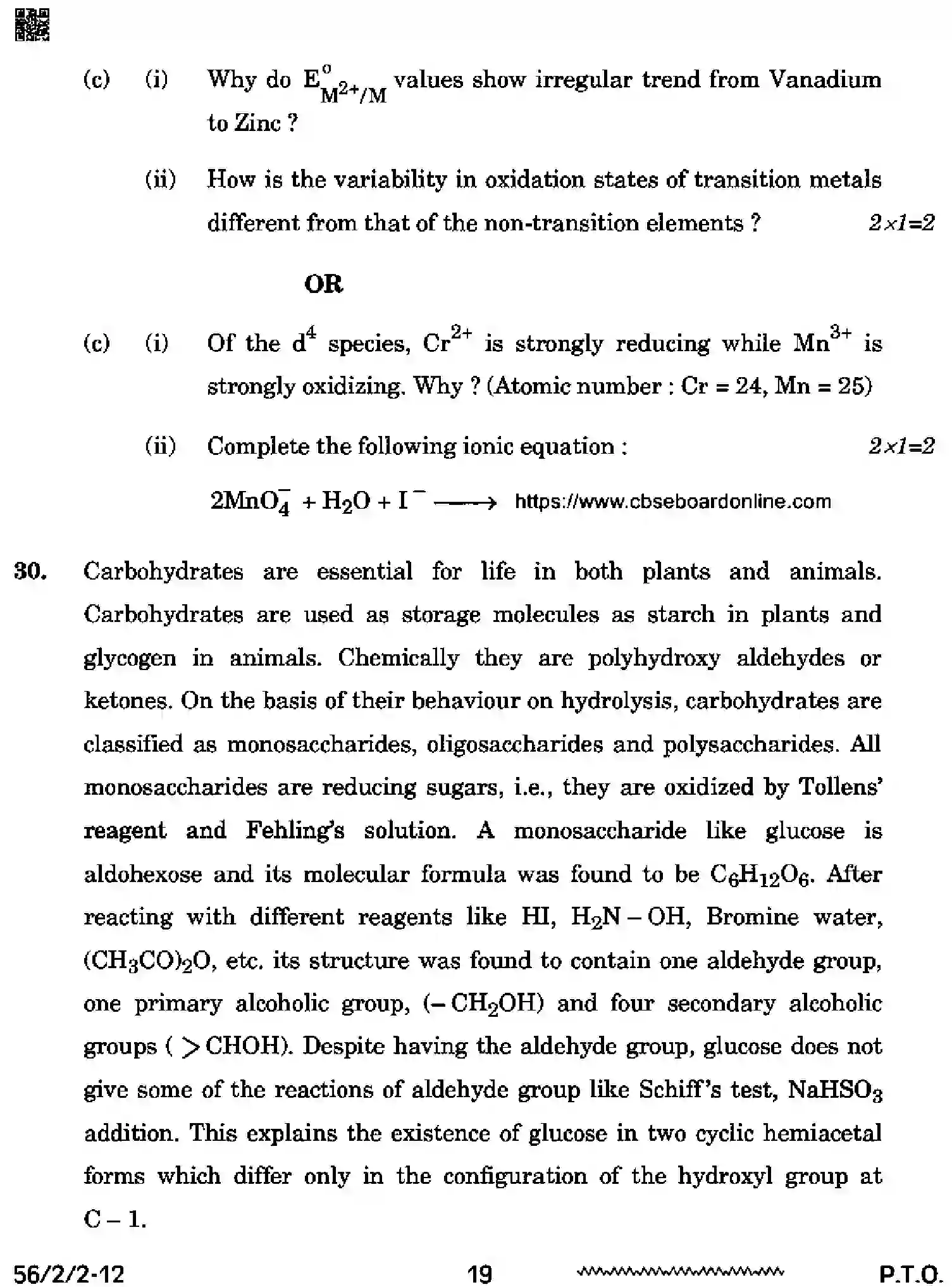 CBSE-Class-12-Previous-Year-Question-Papers-CHEMISTRY-RRSS2-2-SET-2-Page-19 Image