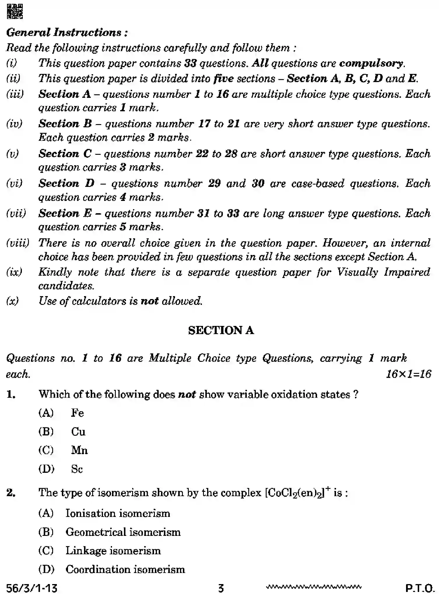 CBSE-Class-12-Previous-Year-Question-Papers-CHEMISTRY-SSRR3-3-SET-1-Page-3 Image