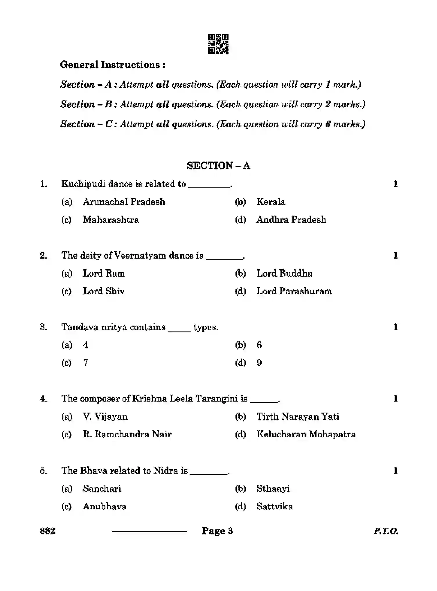 CBSE-Class-12-Previous-Year-Question-Papers-DANCE-KUCHIPUDI-RQPS-SET-4-Page-3 Image