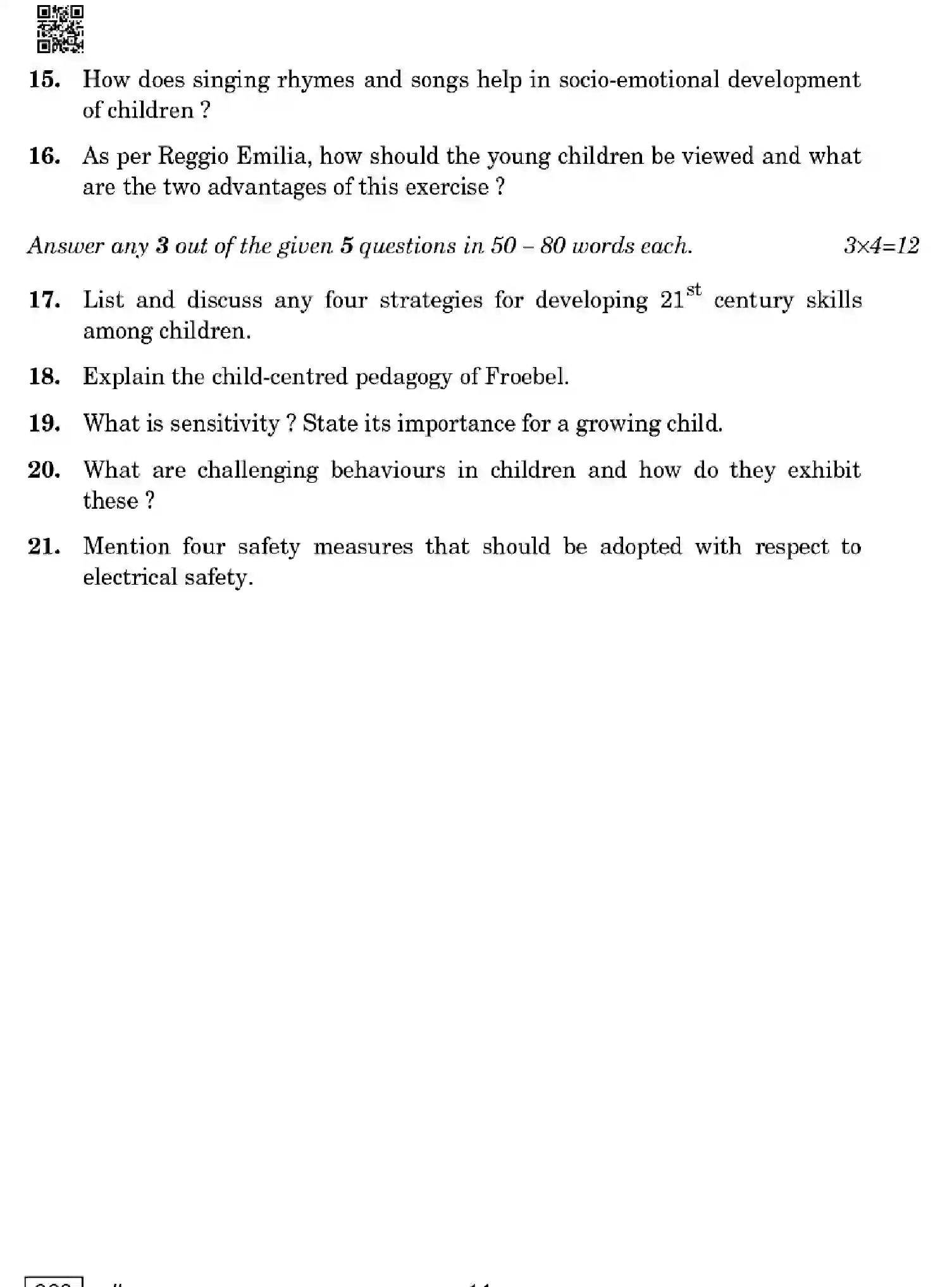 CBSE-Class-12-Previous-Year-Question-Papers-EARLY-CHILDHOOD-CARE-AND-EDUCATION-WXY4Z-SET-4-Page-11 Image