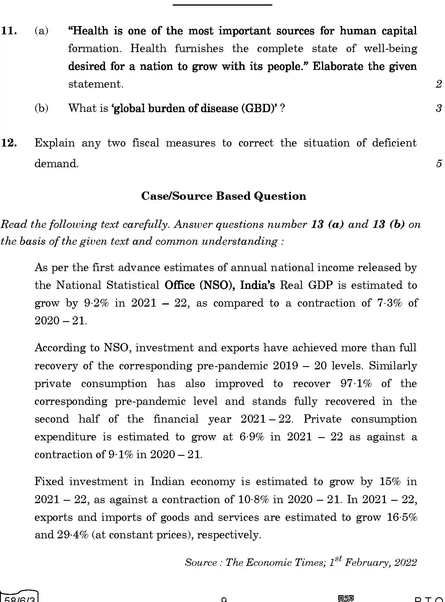 CBSE-Class-12-Previous-Year-Question-Papers-ECONOMICS-A6BAB-C-SET-3-COMP-Page-9 Image