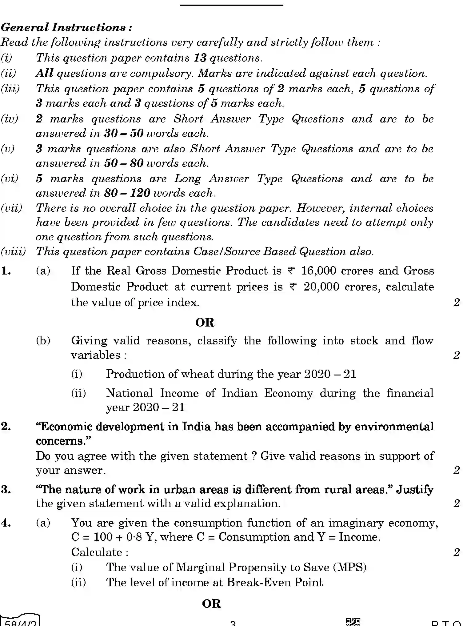 CBSE-Class-12-Previous-Year-Question-Papers-ECONOMICS-AABB2-4-SET-2-Page-3 Image