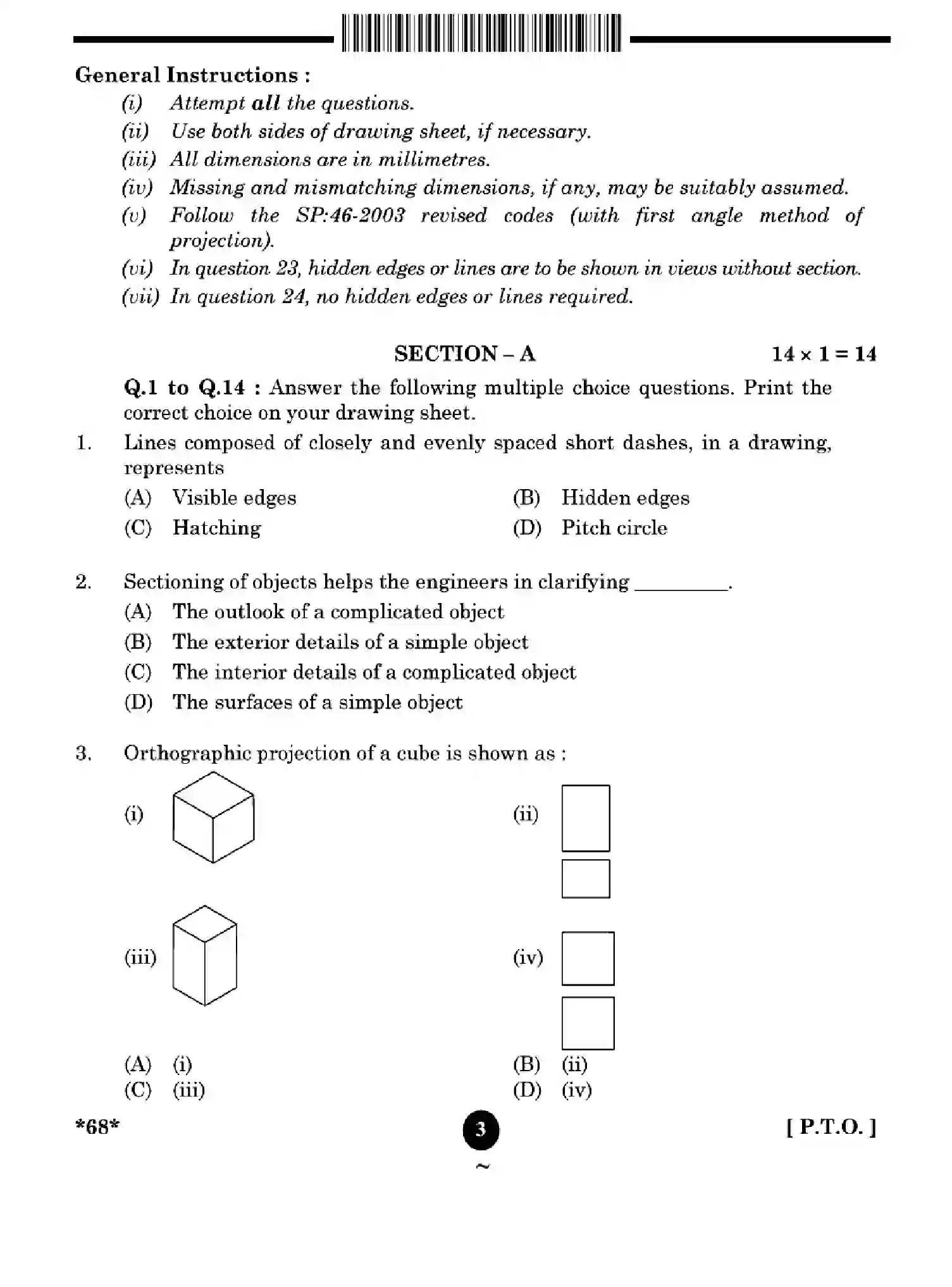 CBSE-Class-12-Previous-Year-Question-Papers-ENGINEERING-GRAPHICS-YWXZ4-SET-4-Page-3 Image